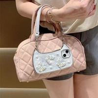 Étui de téléphone en cuir avec cordon et perles, nouveau style avancé, pour iPhone 16 Pro Max, avec gouttes de colle