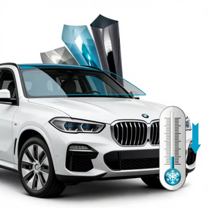 Muestra Gratuita de Película para Tintado de Ventanas de Automóviles, 1.8mil, 15% VLT, 1 Capa, Autoadhesiva, Cambia de Color Solar, Protección UV, Revestimiento de Cerámica Nanométrica PET - Product Image 1