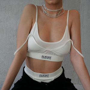 King mcgreen Star แฟชั่นผู้หญิงสองชิ้นชุดเสื้อกล้ามเล่นกีฬาออกแบบได้ตามต้องการชุดกางเกงขาสั้นสำหรับผู้หญิง - Product Image 4