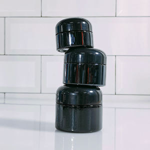 20g 30g 50g sinh thái thân thiện rỗng màu đen thủy tinh mỹ phẩm bao bì container Jar với nắp nhựa - Product Image 4