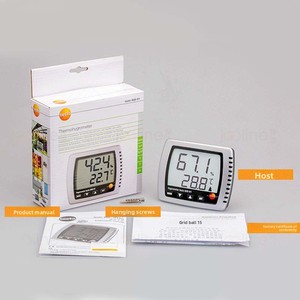 Medidor de Temperatura y Humedad de Escritorio Colgante, Pantalla Grande, Modelo Testo 608-H1, Función de Alarma, Medición Continua, Retención de Datos - Product Image 2