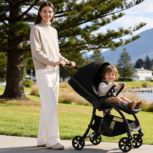 <span class=keywords><strong>Poussette</strong></span> bébé 3-en-1 de luxe à cadre en aluminium, siège réversible, design pliable, roues 360°, 0-3 ans, voyageur, vente chaude - Product Image 1