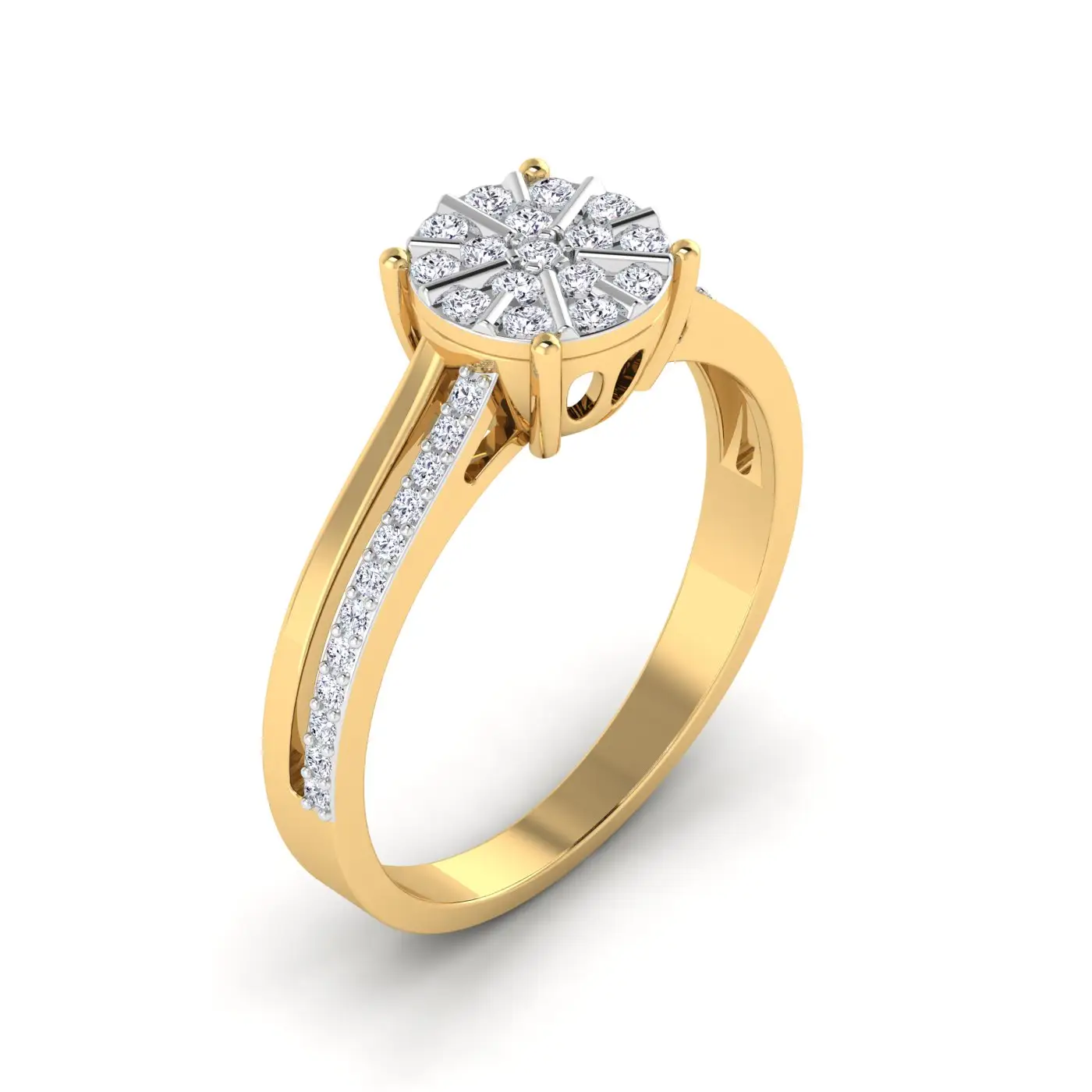VVS Moissanite ювелирные изделия с сертификатом роскошное 925 Обручальное кольцо с бриллиантом белое позолоченное Ювелирное кольцо для женщин