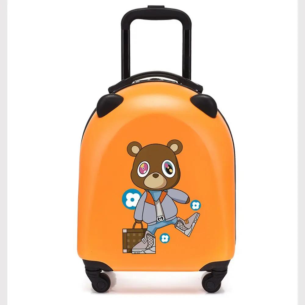 RTS all'ingrosso 3D trolley per bambini borsa da scuola 4 ruote ruote per bambini borsa da viaggio per cartoni animati borsa da viaggio per auto per studenti