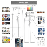 Pantalon cargo ample YOFA personnalisé pour homme, 100 % coton, effet vintage, taille plissée, poches zippées, jambes larges, usine OEM ODM