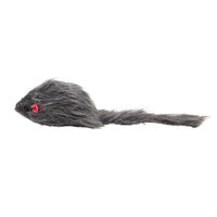 Jouet pour chat en peluche YH Pet YH202, souris, blanc et gris, contenant du sable, jouet interactif