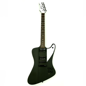 Guitarra Eléctrica Hardluck Kings Ultra Rare de Eastern Music, Modelo Firebird SPIDER, 18 Piezas, Color Negro Mate, con Estuche Rígido - Product Image 1