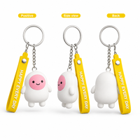 Llavero de PVC Suave 3D Personalizado, Figura de Malvavisco con Correa para la Muñeca, Regalo, Recuerdo de Hotel, Promoción