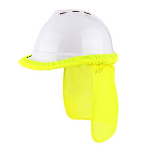 Sombrero de Seguridad con Visera de Malla Transpirable y Poliéster de Alta Visibilidad <span class=keywords><strong>Ekai</strong></span> EK-SH01, Color Amarillo/Orange Fluorescente, Venta al Por Mayor de Fábrica - Product Image 4
