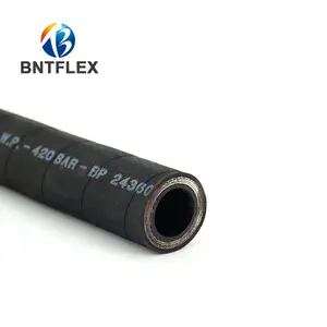 DIN 856 4sh Spiral Four Layers steel wire High Pressure hydraulic rubber hose delivery hydraulic hose