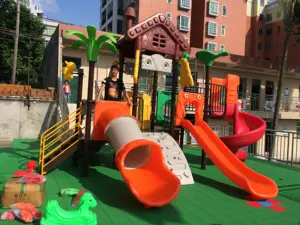 2020 ออกแบบใหม่มัลติฟังก์ชั่เด็กสนามเด็กเล่นกลางแจ้งสำหรับ Garden สไลด์และ Swing playground