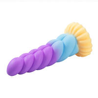 Novedoso Dildo Grande de Silicona Suave con Ventosa para Mujeres, Juguete Sexual para Masturbación, Tapón Anal, Masaje y Estimulación Vaginal
