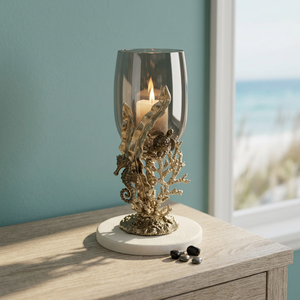 Lanterne cylindrique dorée Garden Glow avec design en maille pour la décoration de la maison, luminaire suspendu en métal durable - Product Image 3