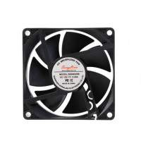 Ventilateur de refroidissement axial 12V 24V 70x70 80x80mm à haute pression de ventilation pour dissipation thermique des équipements de télécommunications et des armoires réseau
