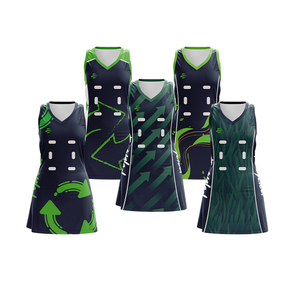 Custom <b>Sublimation</b> 100% Polyester High Quality Professional Netball Dress with New Design Team Uniforms - Product Image 4