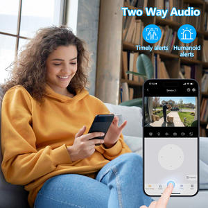 WESECUU Smart WiFi batteria 3MP solare a colori visione notturna bidirezionale Talk PIR rilevamento del movimento sirena telecamera di sicurezza domestica - Product Image 4