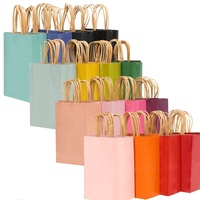 Sac à provisions de luxe en papier kraft personnalisé imprimé avec votre propre logo avec poignées