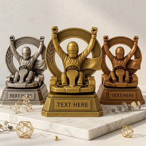 Trofeo de Resina Personalizado al por Mayor para Karting - Premio de Piloto de Carreras en Pose de <span class=keywords><strong>Victoria</strong></span> de Campeón - Product Image 1