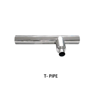 Vente en gros de kits de cornes d'échappement de 6 et 7 pouces, 45 degrés, chromés, pour Peterbilt 379 389