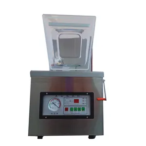Mini máquina de embalagem a vácuo comercial (DZ-400-2S), desktop é adequado para embalagem selada de cereais, feijões,