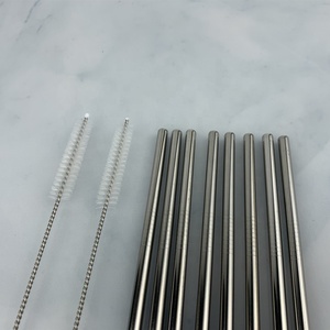 Fácil de limpiar reciclar paja/<span class=keywords><strong>Bar</strong></span> bebiendo accesorios de acero inoxidable reutilizable de paja - Product Image 5