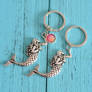 Chất Lượng Cao <span class=keywords><strong>Shell</strong></span> Sea Horse Starfish Nàng Tiên Cá Keychain Keyring <span class=keywords><strong>Key</strong></span> Chủ - Product Image 2