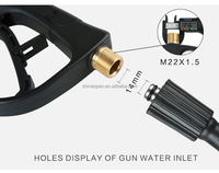 Pistolet de nettoyeur haute pression électrique ShineOpen 4350 PSI sortie maximale connecteur de tuyau M22 5 buses à connexion rapide pour le lavage de voiture