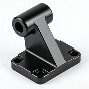 Accessoires d'installation pour vérin pneumatique à double oreille, usinés CNC de haute qualité, en argent, OEM personnalisés, avec embout de tige en fourche - Product Image 1