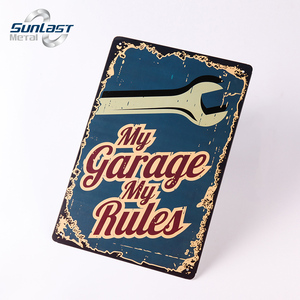 Bán Buôn Tùy Chỉnh Thiết Kế Cổ Điển Kim Loại Dấu Hiệu Mảng Bám Retro Tin Tấm Dấu Hiệu Cho Thanh Nhà Để Xe Tường Trang Trí Nội Thất - Product Image 3