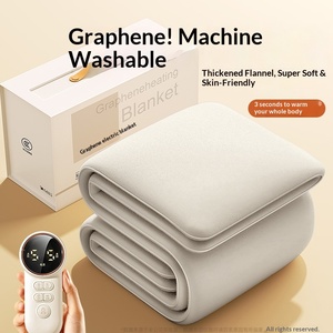 Matelas chauffant électrique imperméable à double commande avec élément chauffant en graphène pour l'hiver - Product Image 2