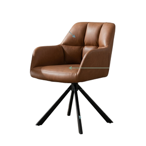 Modern Fabric Dining <b>Chair</b> with <b>Swivel</b> Auto Return Eco-Friendly Design Metal Legs for Home Furniture Home <b>Office</b> & Hotel Use - Product Image 1