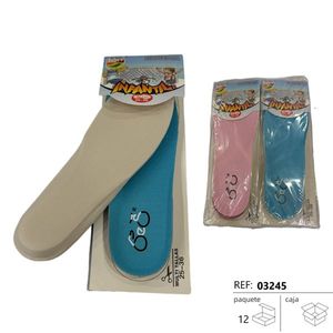 Niantic Children's Insoles Size 25-36 Blue And Pink Pack Of 12 - Product Image 1