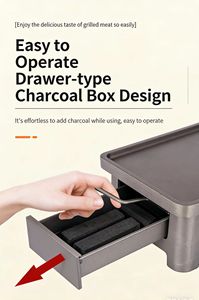 Plaque de cuisson en alliage <span class=keywords><strong>d</strong></span>'aluminium, plaque de rôtissage intérieure, facile à nettoyer, barbecue au charbon de bois pour restaurant - Product Image 5