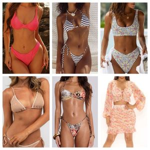 Traje de Baño Bikini de Diseñador al por Mayor, Moda Verano 2025 para Mujer, Conjunto de Dos Piezas, Ropa de Playa, Envío Aleatorio - Product Image 5