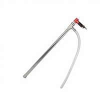Pompe à fût pneumatique en acier inoxydable IMPA591667 pour le transfert de liquides (huiles, acides, bases) applications marines débit de 90 L/min
