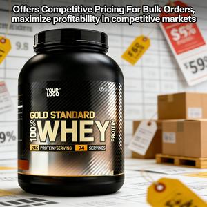 אבקת חלבון מי גבינה 100% גולד סטנדרט, בטעם מותאם אישית, להגברת גדילת השרירים, במבצע חם בארה\\\"ב ובאיחוד האירופי, ייצור בהתאמה אישית (OEM). - Product Image 6