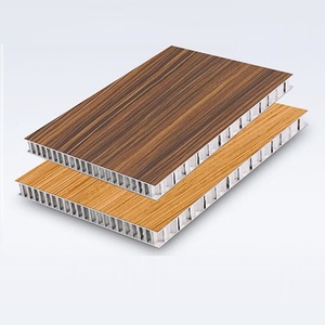Fabricant de panneaux en aluminium nid d'abeille, texture de tissu grain de bois, toucher agréable, profilés entièrement en aluminium pour la maison - Product Image 3