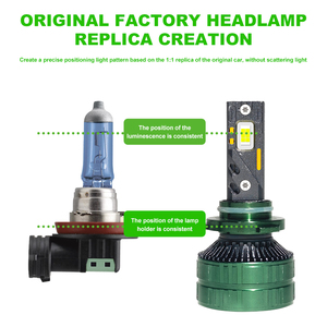 P11B <span class=keywords><strong>Lampadine</strong></span> <span class=keywords><strong>LED</strong></span> per Fari Auto Estremamente Luminose 200W 16000Lm 6500K SMD3570 Alta Potenza per Veicoli Universali 12V 24V - Product Image 3