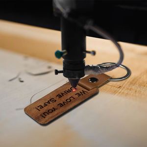 Personalized <b>Key</b> <b>Chain</b> <b>Key</b> Tag Ale Hot-Selling Wooden Color Pendant Wood Keychain for Spot Wholesale - Product Image 4