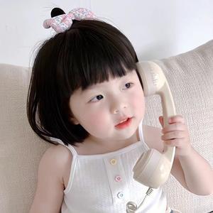 Pelucas para Niñas Aniya, Cabello <span class=keywords><strong>Corto</strong></span> Rosa, Estilo Coreano con Flequillo, Peluca Lisa BOBO, Fibra Resistente al Calor, Modelo 905, Hecha a Máquina - Product Image 4