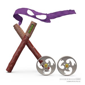 Ensemble d'armes de <span class=keywords><strong>ninja</strong></span> pour déguisement : Nunchakus, <span class=keywords><strong>Couteaux</strong></span> Sai, Étoiles à lancer, Masques pour les yeux, Accessoires de cosplay, Armes de <span class=keywords><strong>ninja</strong></span> jouets, Accessoires de cosplay - Product Image 5