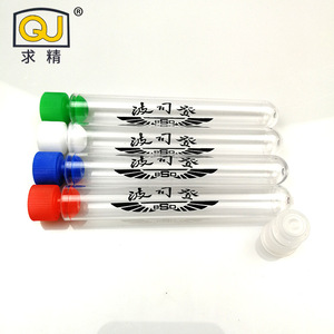 QJ Plastic Test Tubes 15x150mm Screw Cap Printed Label For Lab Use - Product Image 1