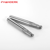 Herramienta de corte CNC personalizable HANDERK HRC45 Juego de fresas de punta de bola de 2 flautas Broca de fresado CNC para herramientas CNC