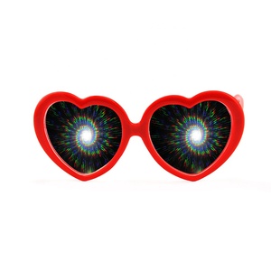 Forme de coeur cadre lunettes de diffraction pour la fête et le spectacle de lumière - Product Image 1