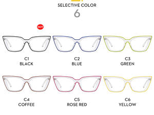 Kính mắt thời trang nữ <span class=keywords><strong>2026</strong></span>, kiểu dáng mắt mèo, gọng lớn, trong suốt nhiều màu, chống ánh sáng xanh, hỗ trợ cận thị. - Product Image 5