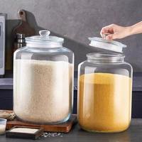Grandes bocaux de conservation en verre transparent vides de 2L, 3L, 5L, 8L, 10L, 12L avec couvercle hermétique en verre, en vente