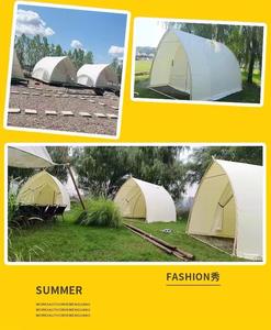 Tente de chasse en toile imperméable pour l'extérieur, tente de montagne pour 4 à 6 personnes, tente de chasse de luxe, tente de villégiature de luxe avec structure en acier - Product Image 5