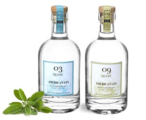 Botella de vidrio de licor de <span class=keywords><strong>ginebra</strong></span> de vodka helado transparente vendedor caliente - Product Image 5