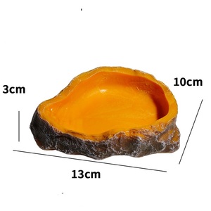 Reptiel Verstopte klimplatform Reptiel Waterbak Hars Stevig en duurzaam Gesimuleerde rots Terrarium Decor Reptiel Voedselbak - Product Image 5