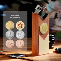 KK Creative Wooden Award Trophy Crystal Awards Trofeo personalizado Crystal Award